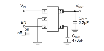 Application Circuit Diagram - Taiwan Semiconductor Ultra Low Dropout Voltage Regulators